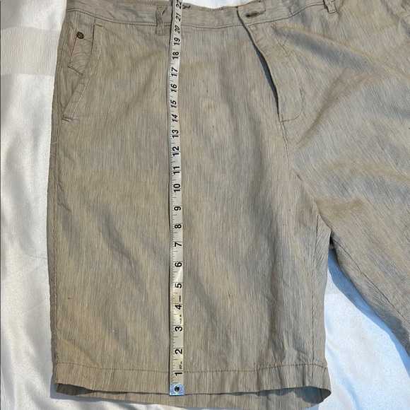 TOMMY BAHAMAS Men's Tan bermudas cotton linen blend size 38 - Picture 8 of 13
